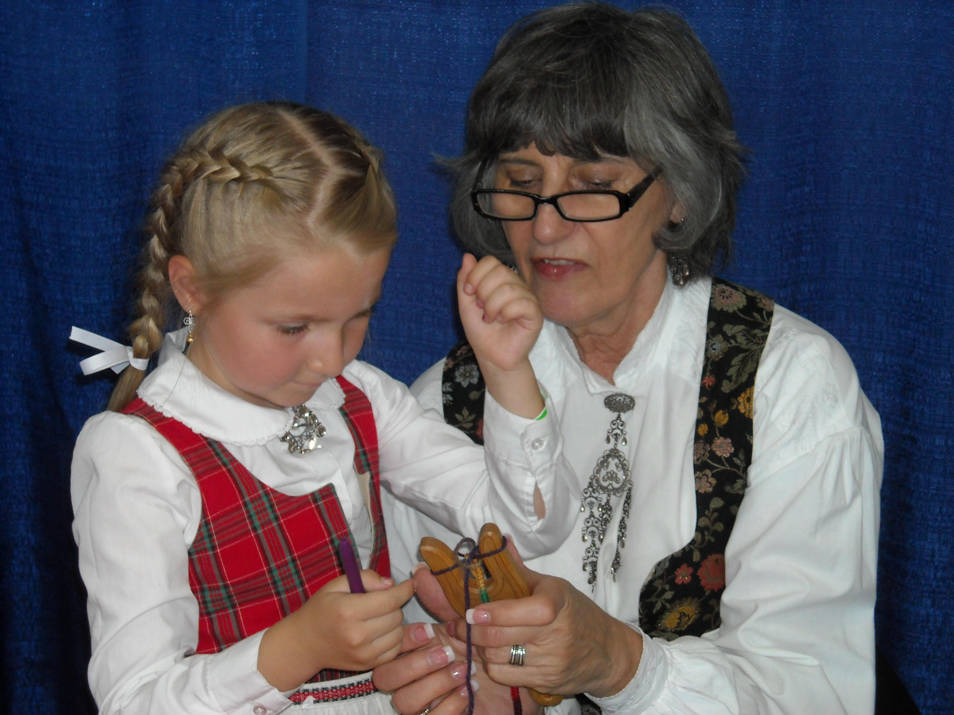 Nancy teaching lucet