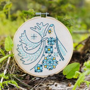 caribou embroidery kit