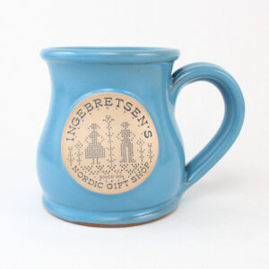 Ingebretsen's blue deneen mug.